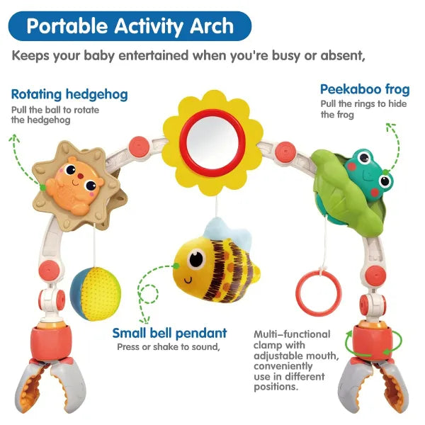 Hola Portable Activity Arch for Stroller Car Seat and Crib Toys For Babies (RLLT25) alternate