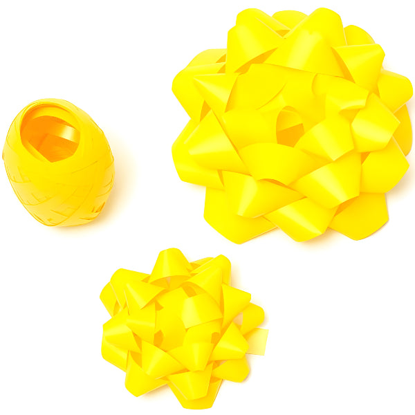 Legami Bow & Ribbon Gift Wrap Set – Yellow (2 Bows + 10M Ribbon) alternate