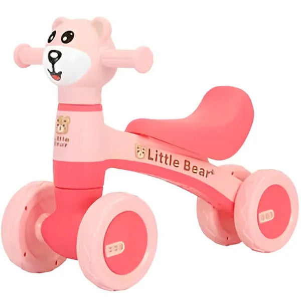 Little Bear Balance Bike With Light And Sound – Pink