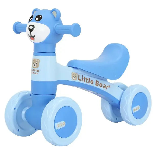 Little Bear Balance Bike With Light And Sound - Blue