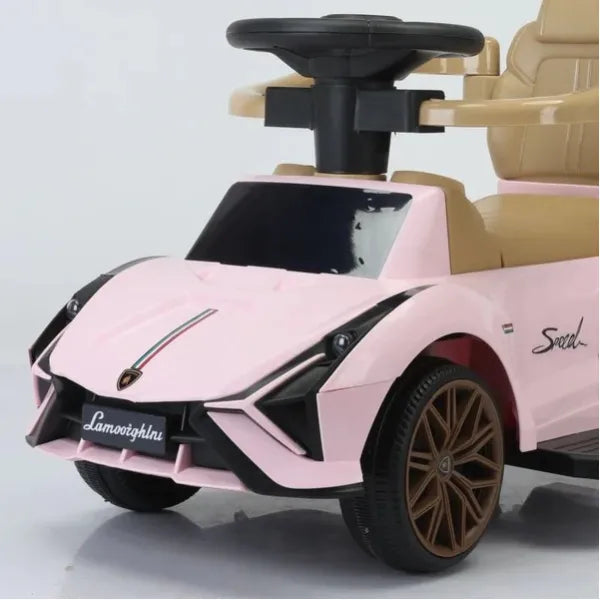 Ride On Pushing Car With Light And Music - Pink alternate