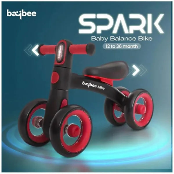 Baybee Ride-On Kids Balance Bike For Toddlers-Red alternate