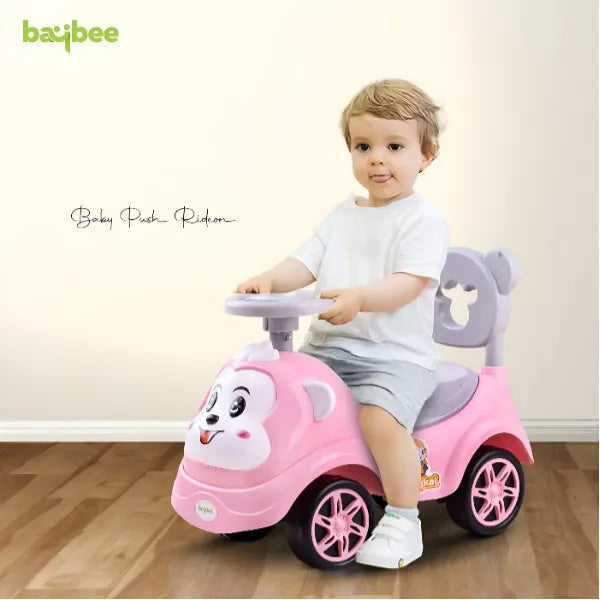 Baybee Rio Ride on Baby Car for Kids-with Music & Horn-Pink alternate