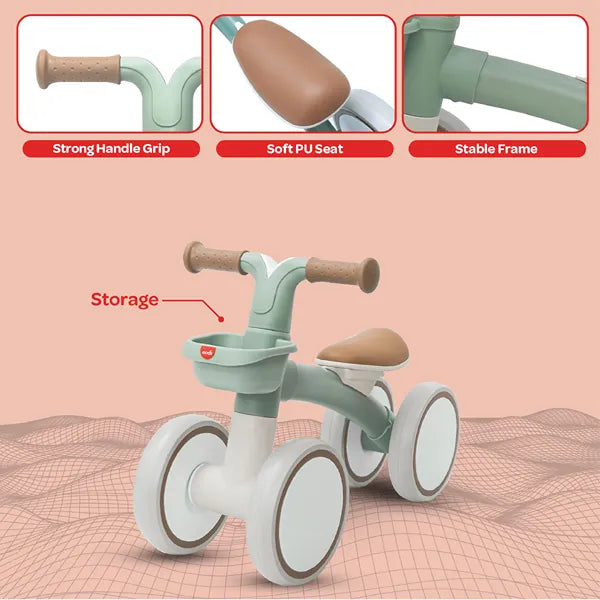 Moon Brand Swift Baby Balance Bike Ride On-Green