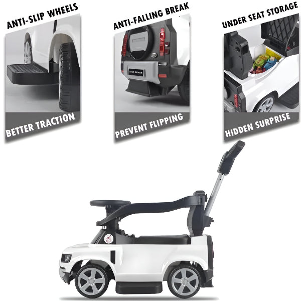 Land Rover Defender Push Ride-On Tolo Car-White alternate