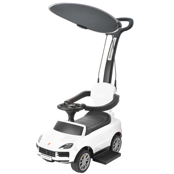 Porsche Cayenne Push Ride On Tolo Car With Canopy - White