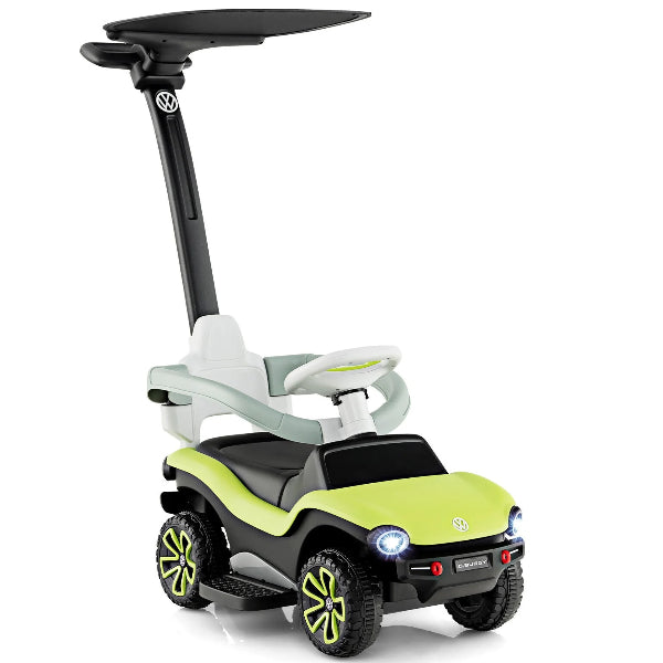 3-In-1 Licensed Volkswagen Kids Ride-On Push Car With Canopy-Music & Lights