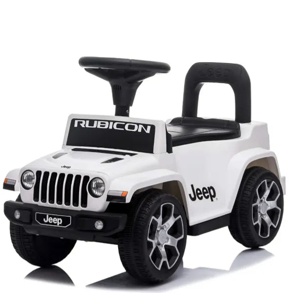Jeep Rubicon Push Ride on Car For Kids-White