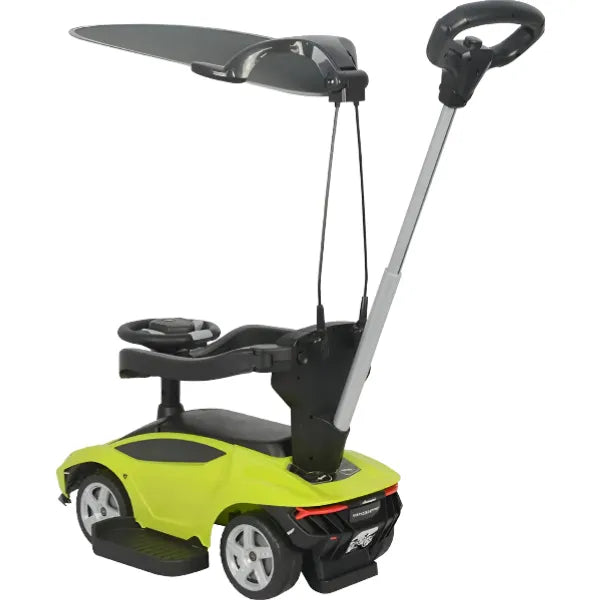 Lamborghini Push Ride On Tolo Car With Canopy- Green Colour alternate