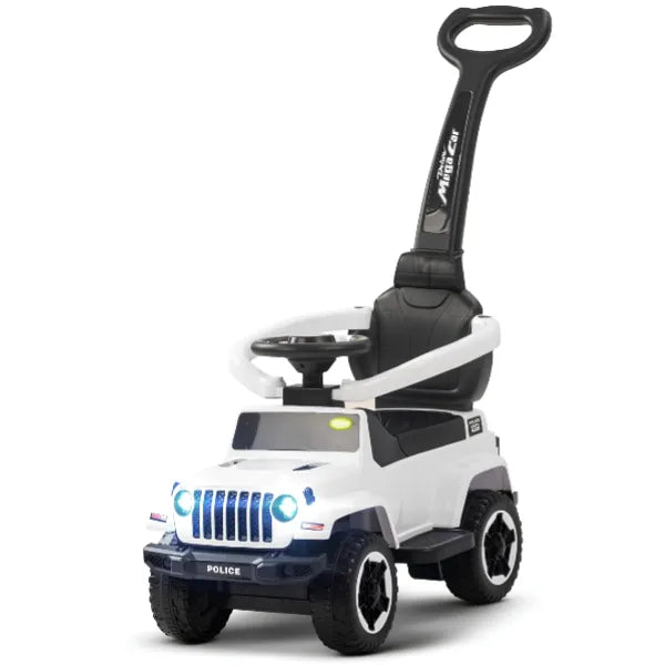 Jeep Push Ride on Tolo Car with Light and Music-white - (ROIS89)