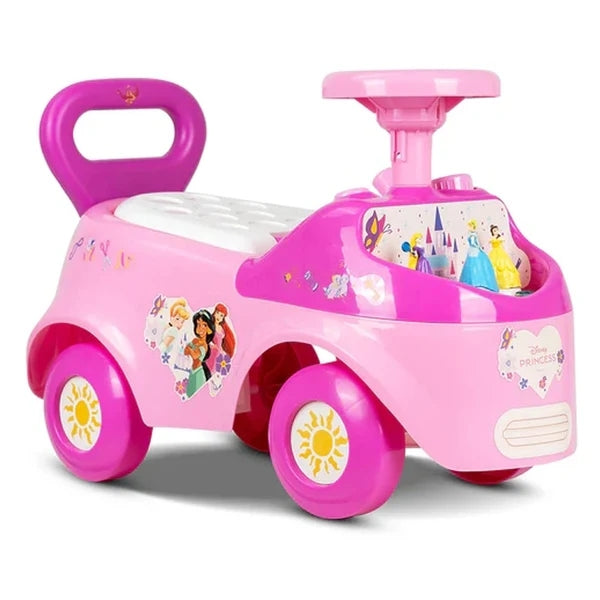 Spartan Princess Kids Push Ride-On Car with Steering Wheel – Pink