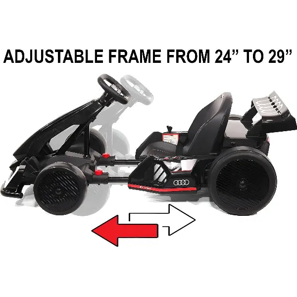 Audi Sport 24V Ride-On Drifting Go Kart for Big Kids – Red alternate