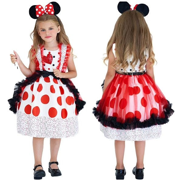 Girls Minnie Mouse Costume-medium