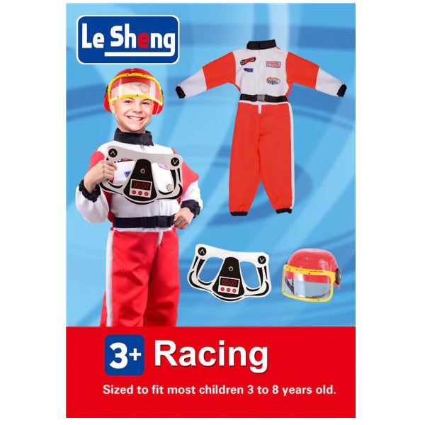 Lesheng Racing Driver Costume With Helmet & Accessories