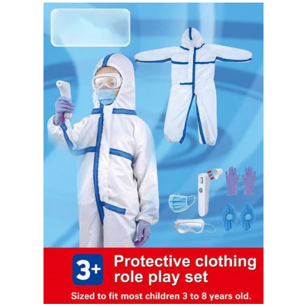 Lesheng Kids Doctor Role Play Costume with Protective Clothing Set