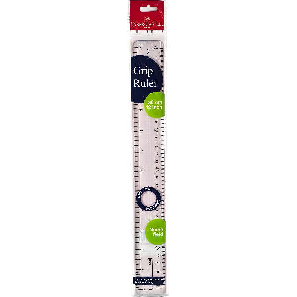 Faber-Castell Clear Broad Plastic Ruler 30 Cm / 12 Inch 171220
