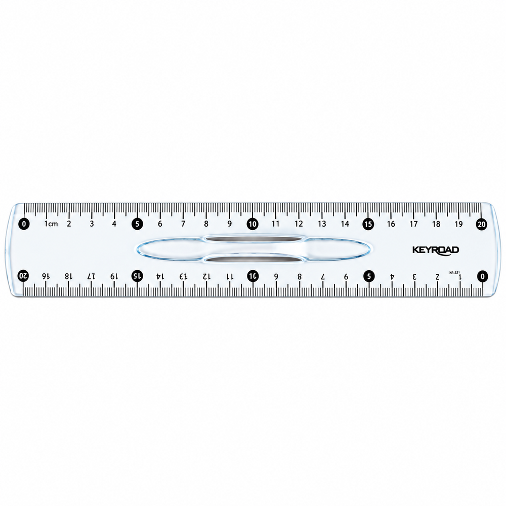 Keyroad Plastic Ruler 20cm RUGS07