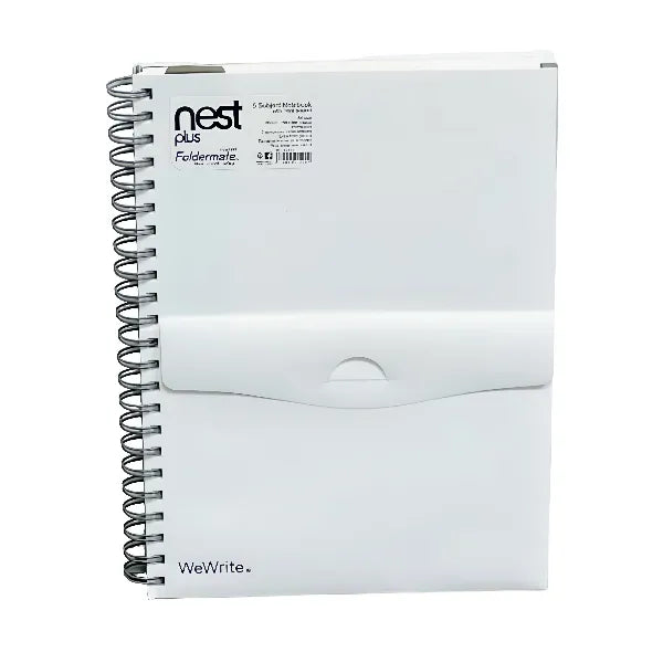 Foldermate Front Pocket 5 Subject Notebook Single Line - A4 Size 150 Sheets alternate