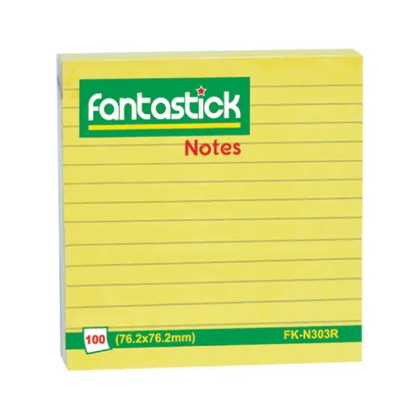 Fantastick Ruled Sticky Notes – 100 Sheets