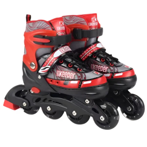 Adjustable Roller Skates with Light up Wheels ,Indoor And Outdoor-Large Size