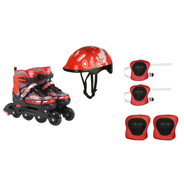 Adjustable Roller Skates with Light up Wheels ,Indoor And Outdoor-Large Size alternate