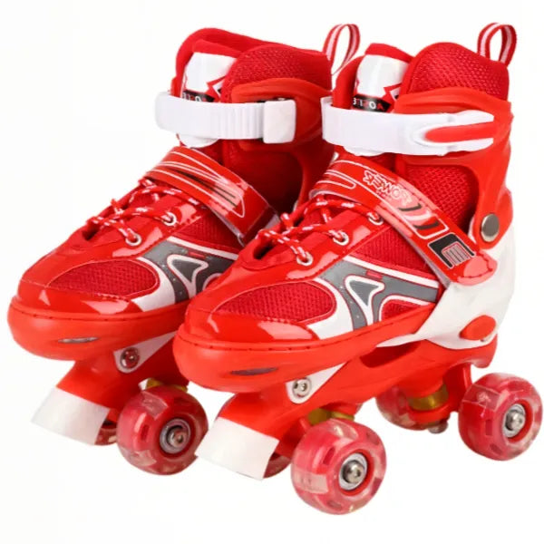 4-Wheels Roller Skate Shoes Light Up Wheel - Medium  (35-38)