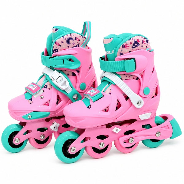 Kids Adjustable Inline Roller Skates – Medium, Size 34–37