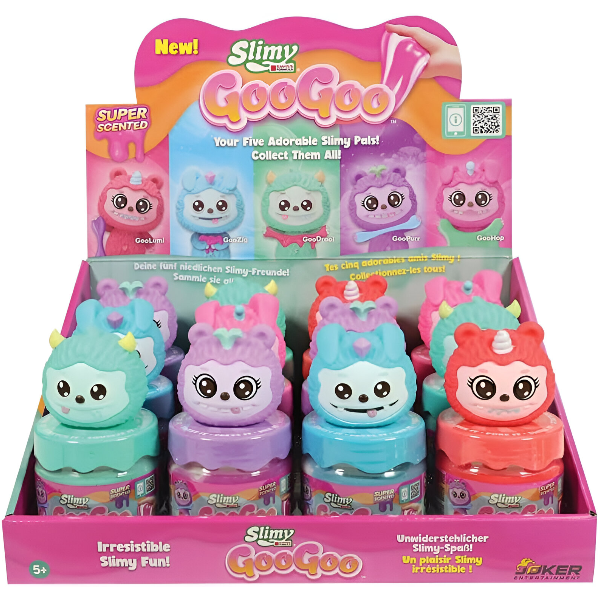 Slimy Goo Goo Gang 230g Slime Pals – Single Piece Collectible Scented Slime Bottle