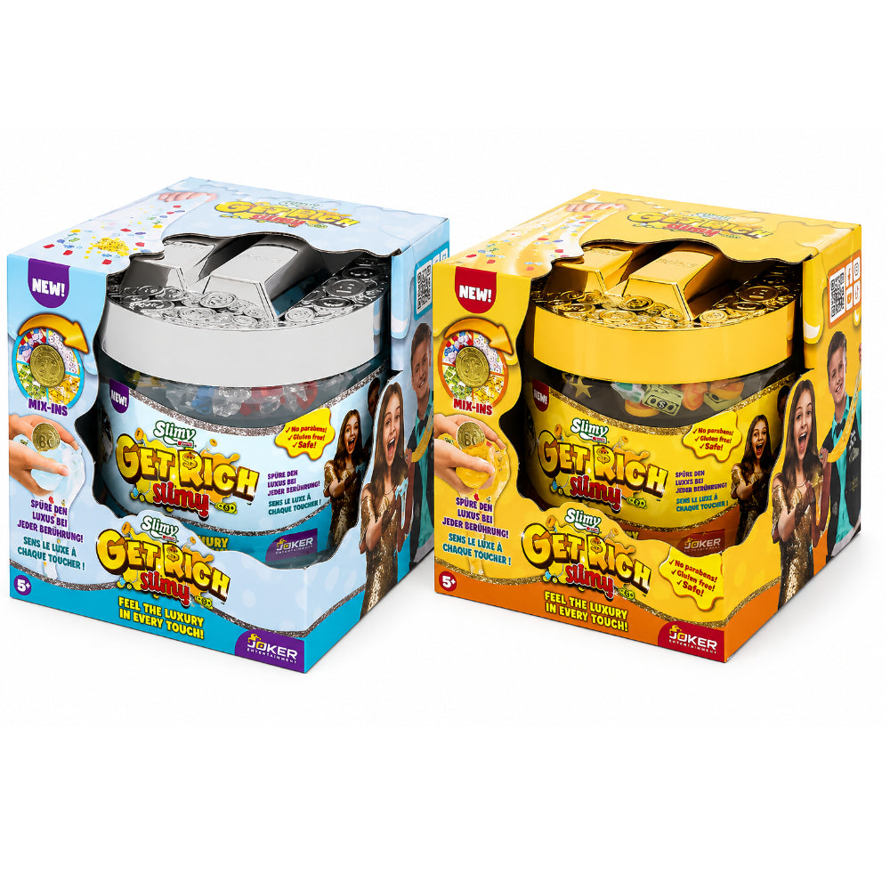 Slimy Get Rich Slime – Gold & Silver Edition (Each Sold Separately)