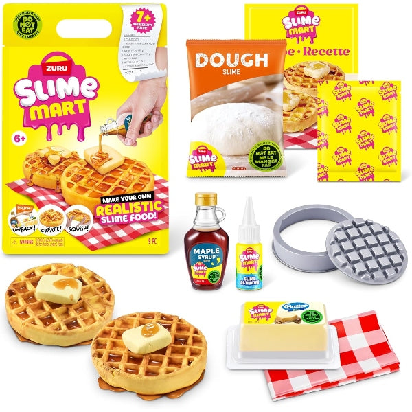 ZURU Slime Mart Waffle Small Shopping Bag Set, 12 Pieces