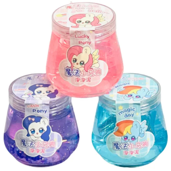 Bubble Mud Glitter Slime -1 Pieces Set