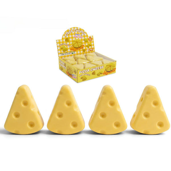 Pizza Cheese Squishy Toy – Assorted, 1 Piece
