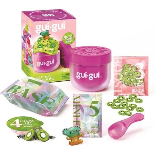 Gui Gui Fruity Glow Jelly Slime Set with Mix-Ins & Accessories