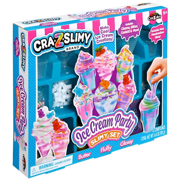 CrazSlimy Ice Cream Party Slime Set(SLTT101)