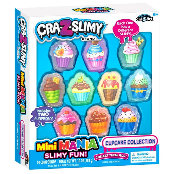 Cra-Z-Slimy Mini Mania Slimy Fun Cupcake Collection(SLTT102)