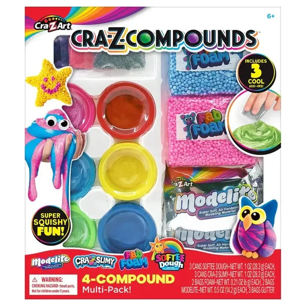 Cra-Z-Compounds Slime, Foam, Dough & Modelite Activity Set