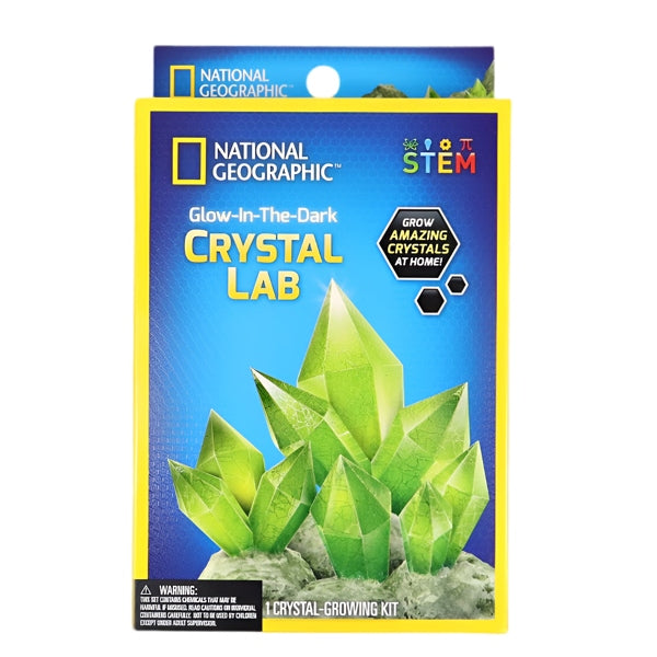 National Geographic Glow-in-the-Dark Crystal Growing Lab for Student-Stem Project Toy