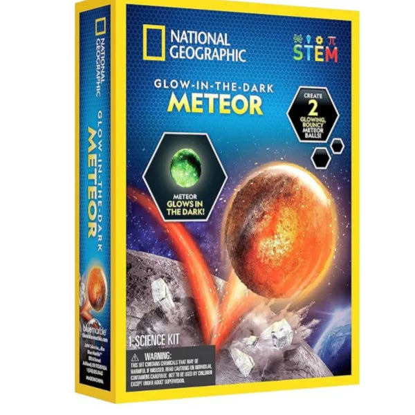 National Geographic Glow In The Dark Meteor Bouncy Balls