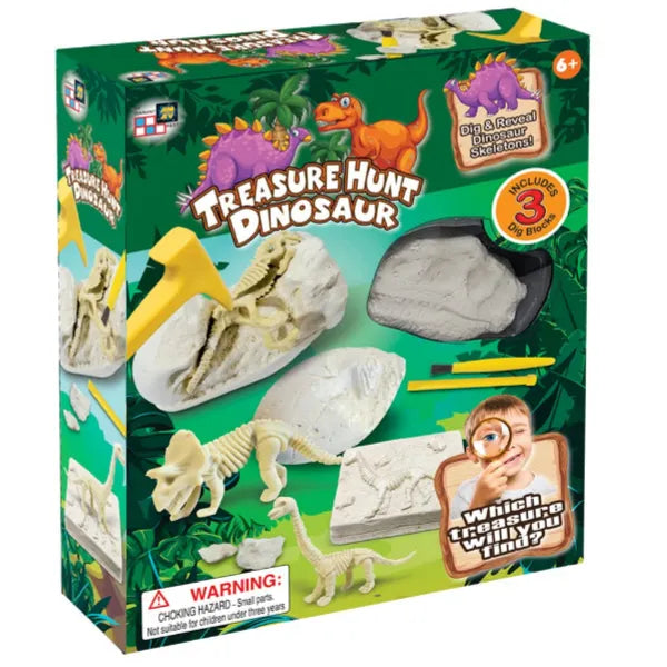 Dinosaur Theme Treasure Hunt STEM Toys - Dig Blocks With Creative Surprise In Each Block