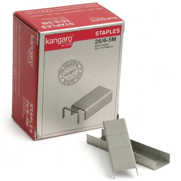 Kangaro 26/6 Staples – 5000 Pins Pack