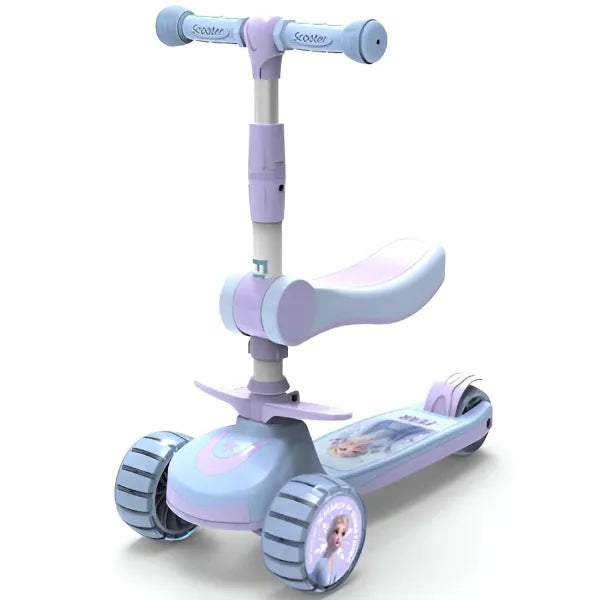 Disney Frozen 2 In 1 Foldable Twist Scooter