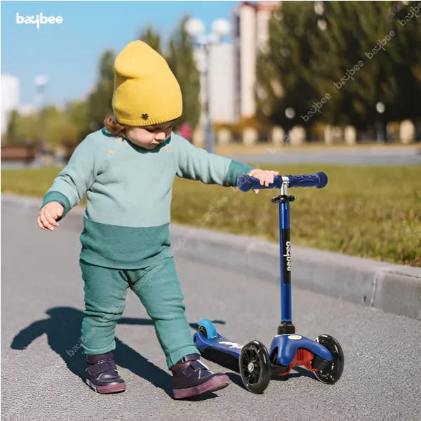 Baybee Mini Height Adjustable 3 Wheel Zapper Kick Scooter for Kids- Blue alternate