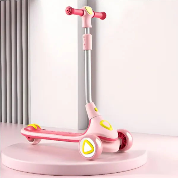 SPORT Foldable 3 Wheel Scooter With Adustable Handle Bar -PINK