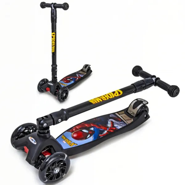 Spiderman Foldable Scooter with LED Light-Up Wheels alternate