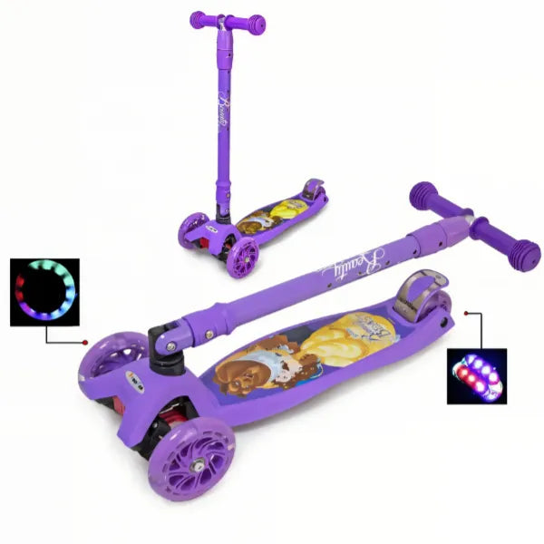 Foldable Scooter with LED Light-Up Wheels -Belle alternate