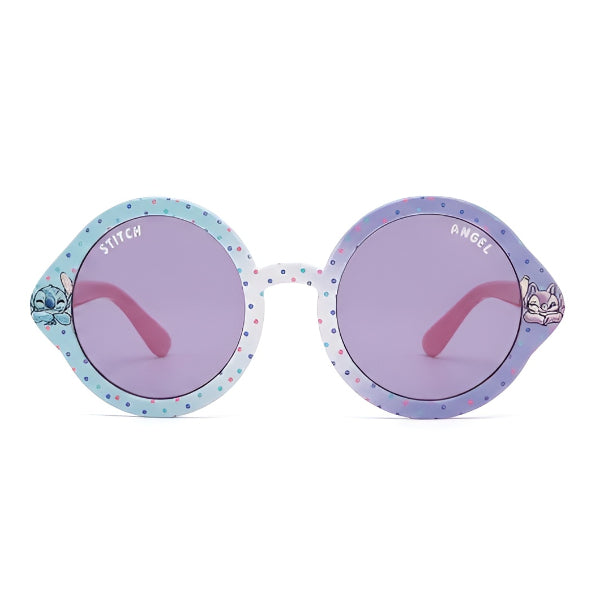 Disney Stitch And Angel Kids Round Sunglasses