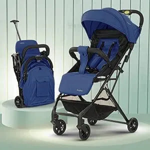 Baybee Infant Baby Pram Foldable Stroller - Navy Blue