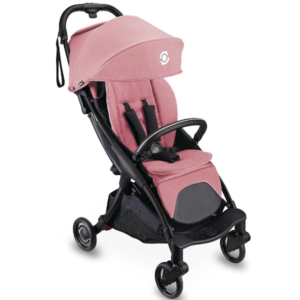Globber Stroll Lite Baby Pushchair – Ultra Compact Travel Stroller- Pastel Pink