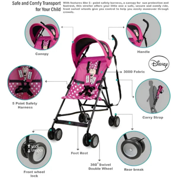 Disney Minnie Mouse Lightweight Buggy Stroller alternate