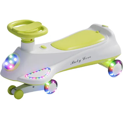 Infinity Swing Car With Light And Music - Green